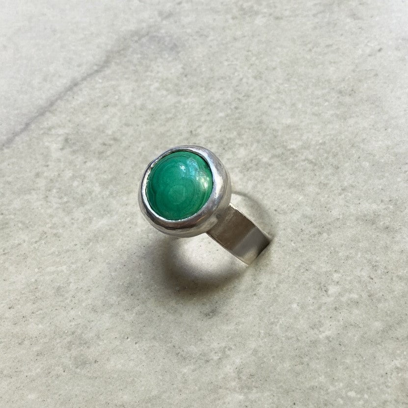 Anillo Piedra Malaquita