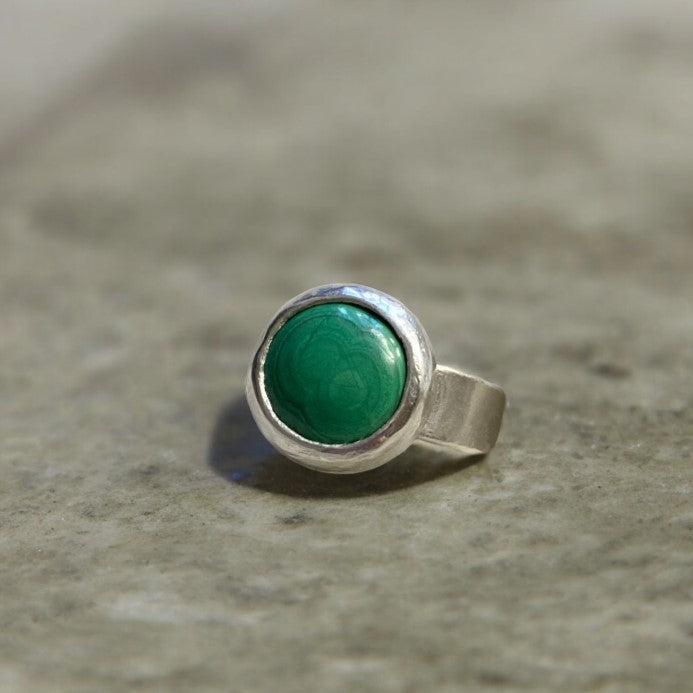 Anillo Piedra Malaquita