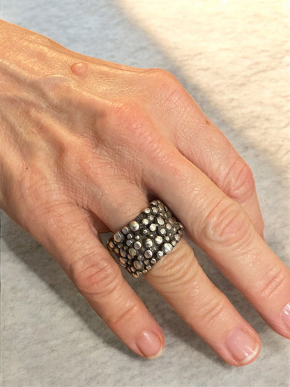 Anillo Burbujas de Luz Plata