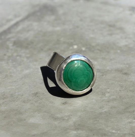 Anillo Piedra Malaquita