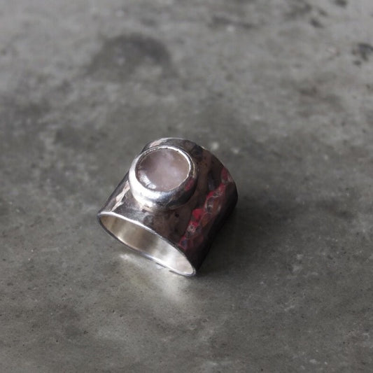 Anillo Cuarzo Rosa