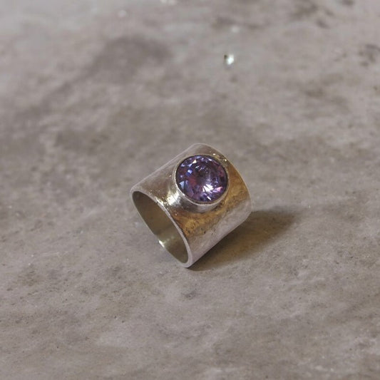 Anillo Circonia Lavanda